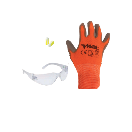 Scrap'Air protection kit gloves, earplugs, goggles
